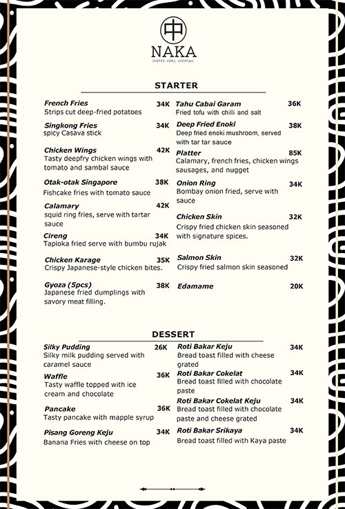 Menu Starter