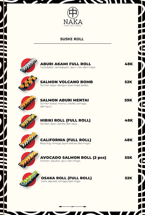 Menu Sushi